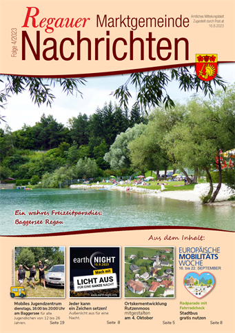 Regauer Gemeindenachrichten Ausgabe August 2023